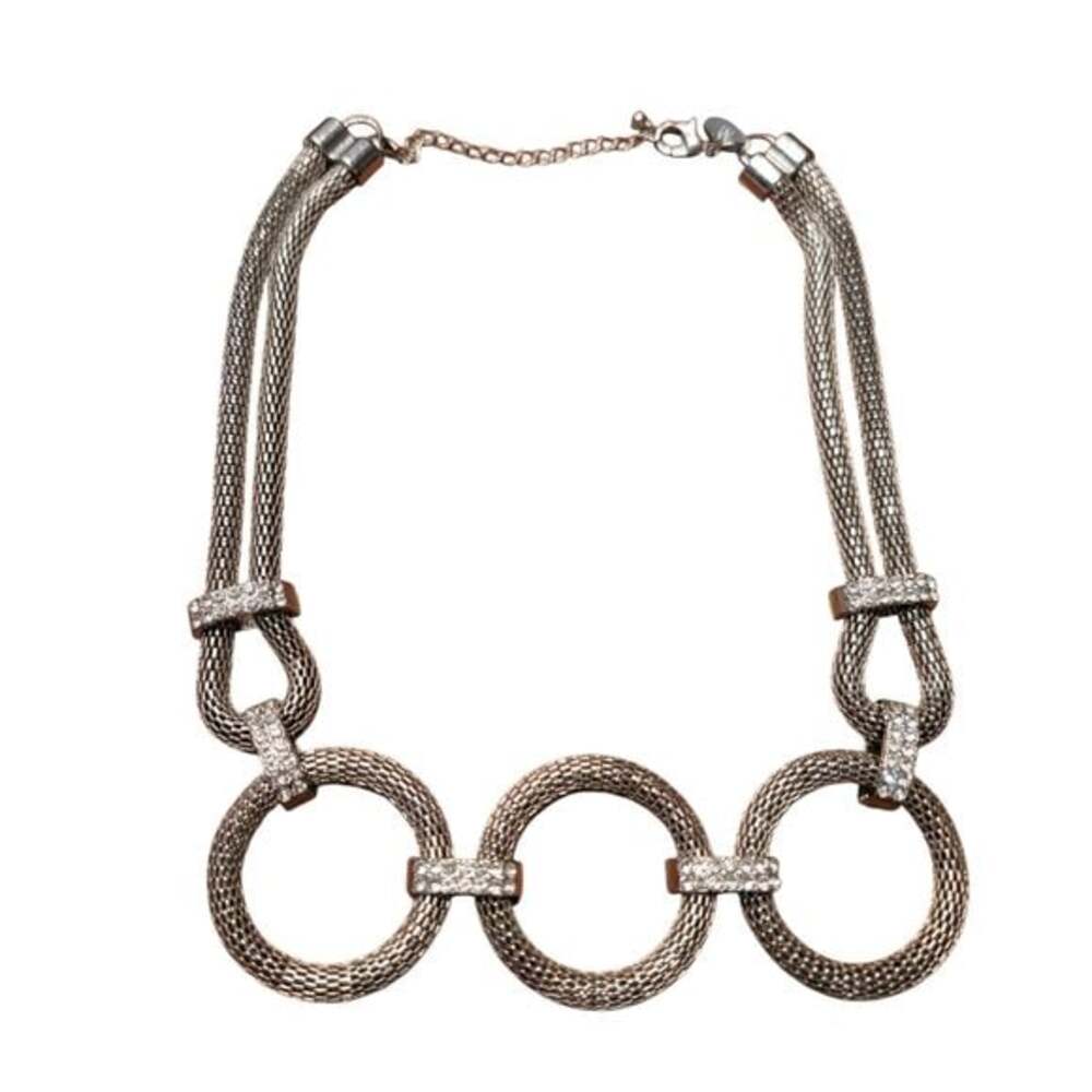 NY Silver Mesh Necklace